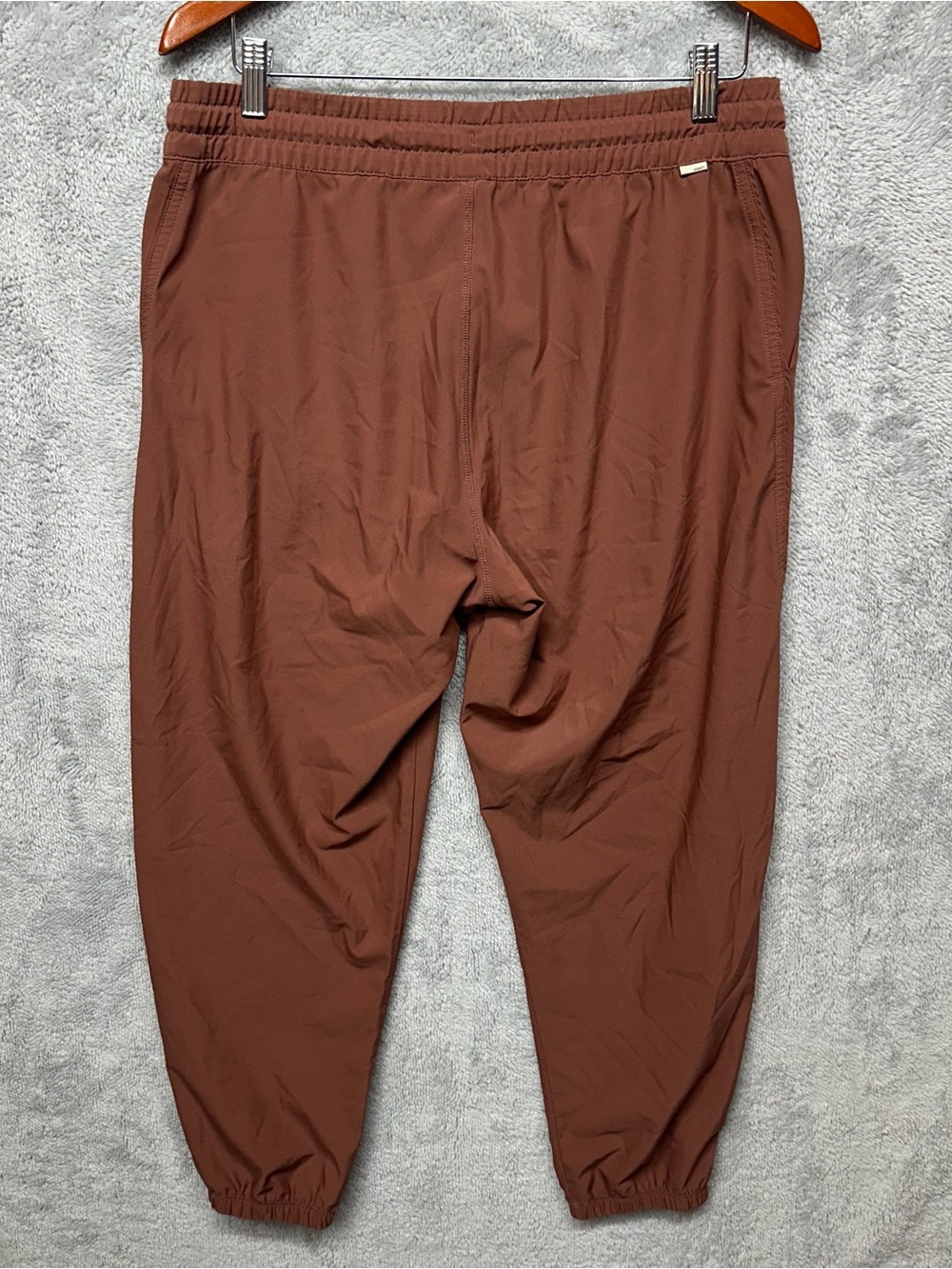 Vuori Ripstop Jogger Pants Brown Elastic Waist Drawstring Women’s XL - Picture 2 of 8